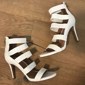 Joie White Jana Strappy Sandal 4” Heal